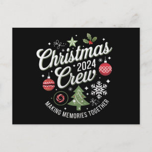 Christmas Crew 2024Family Matching Christmas Party Postcard