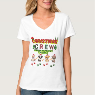 Christmas Crew Dog Shirt- Christmas dogs family T-Shirt