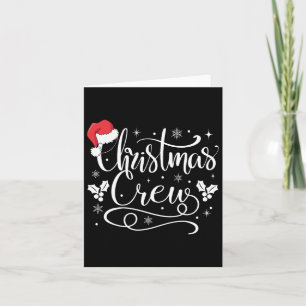 Christmas Crew Family Group Matching Christmas Paj Card