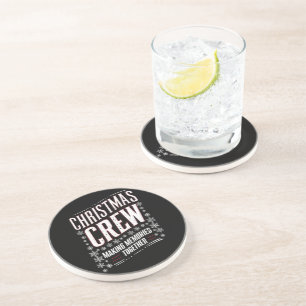 Christmas Crew Family Matching Xmas Squad Coaster