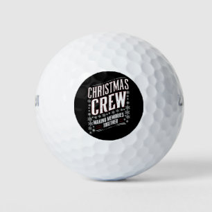 Christmas Crew Family Matching Xmas Squad Golf Balls