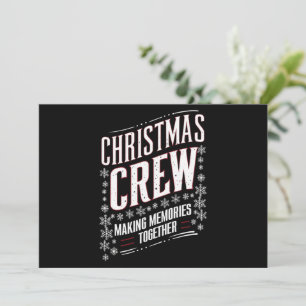 Christmas Crew Family Matching Xmas Squad Holiday Card