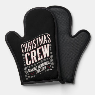 Christmas Crew Family Matching Xmas Squad Oven Mitt