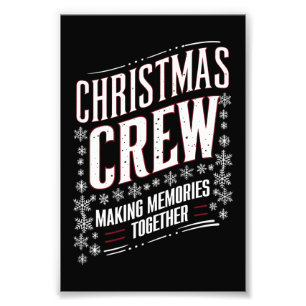 Christmas Crew Family Matching Xmas Squad  Photo Print
