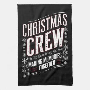 Christmas Crew Family Matching Xmas Squad  Tea Towel