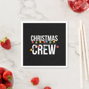 Christmas Crew Family Xmas Holiday Napkin