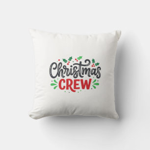Christmas Crew Festive Holiday Cushion