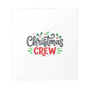 Christmas Crew Festive Holiday Notepad