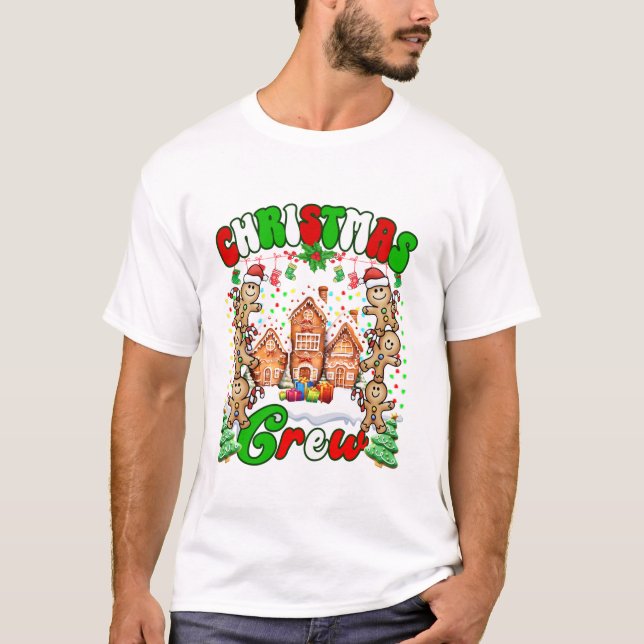 Christmas Crew Funny cookie T-Shirt (Front)