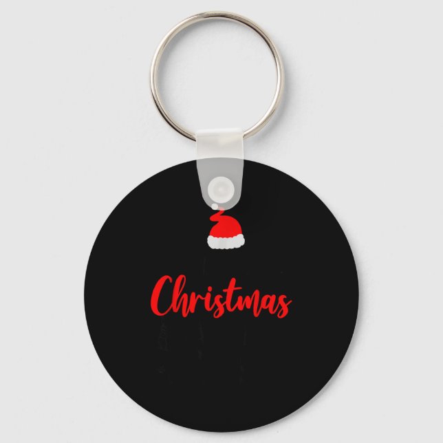 Christmas Crew Funny Matching Squad Pajamas Xmas G Key Ring (Front)