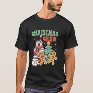 Christmas Crew Gingerbread tree cake Cute Xmas Lon T-Shirt