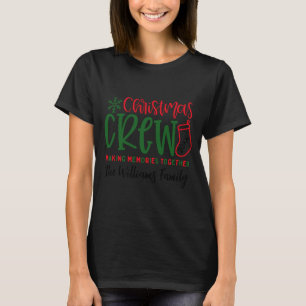 Christmas Crew Ized Christmas Family  T-Shirt