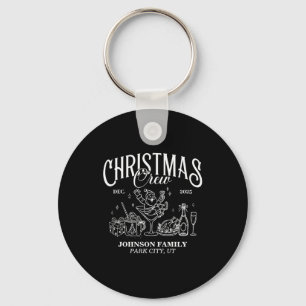 Christmas Crew Matching Family Group Key Ring
