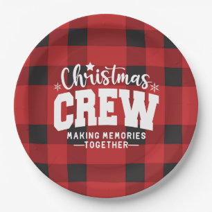  Christmas Crew Paper Plates