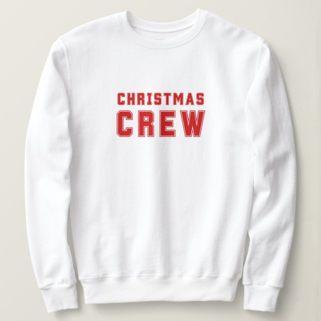 Christmas Crew Red Sweater (Design Front)