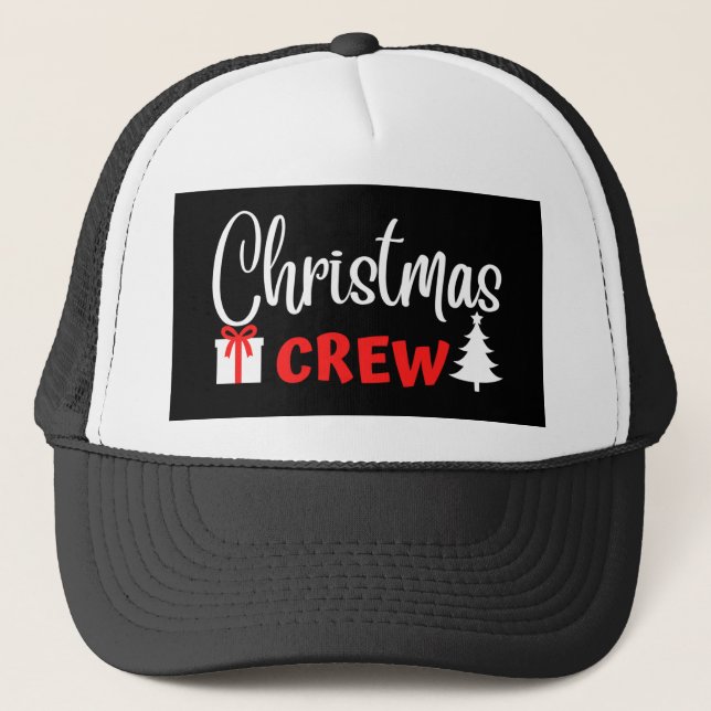 CHRISTMAS CREW TRUCKER HAT (Front)