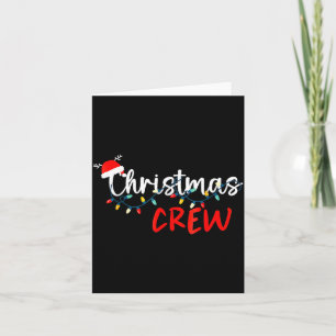 Christmas Crew Xmas Lights Family Matching Pajamas Card