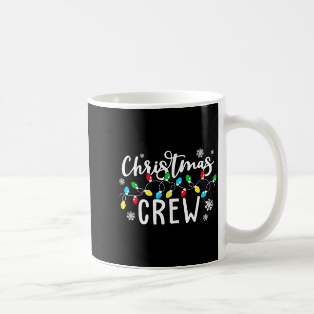 Christmas Crew Xmas Lights Family Matching Pajamas Coffee Mug (Right)