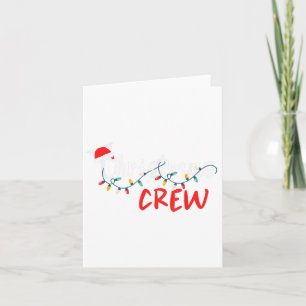 Christmas Crew Xmas Lights Family Matching Pyjamas Card