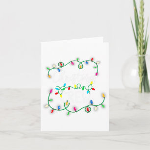 Christmas Crew Xmas Lights Family Matching Pyjamas Card