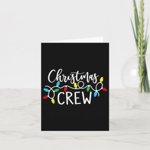 Christmas Crew Xmas Lights Family Matching Pyjamas Card
