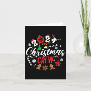 Christmas Crew Xmas Lights Family Matching Pyjamas Card