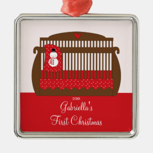 Christmas Crib Baby's First Christmas Ornament