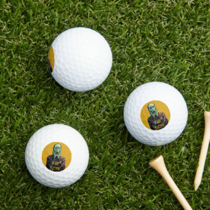 Christmas Crisis - Edvard Munch Seasonal Sweater Golf Balls