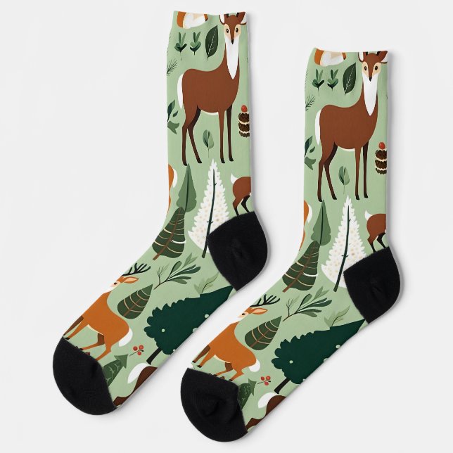 christmas critters socks (Left)