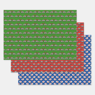 Christmas Critters Wrapping Paper Sheet