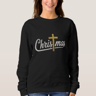 Christmas Cross Family Matching Jesus Gift Idea Sweatshirt