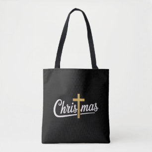 Christmas Cross Family Matching Jesus Gift Idea Tote Bag