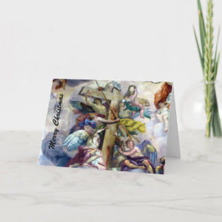christmas cross holiday card