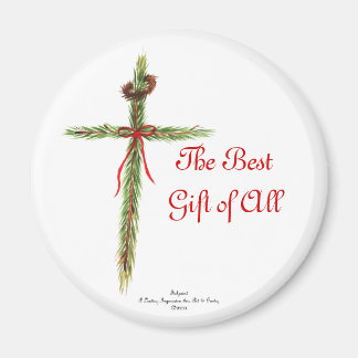 Christmas Cross Magnet