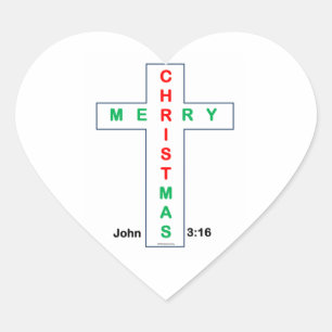 Christmas Cross Stickers