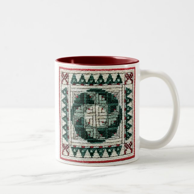 Christmas Cross Stitch Mug (Right)