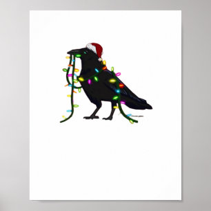Christmas Crow Tis The Season Poster