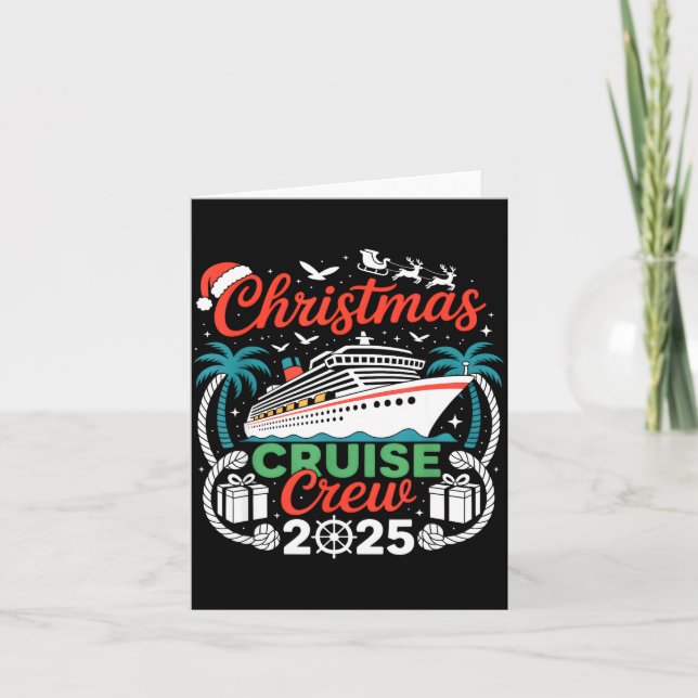 Christmas Cruise Crew 2025 Matching  Card (Front)