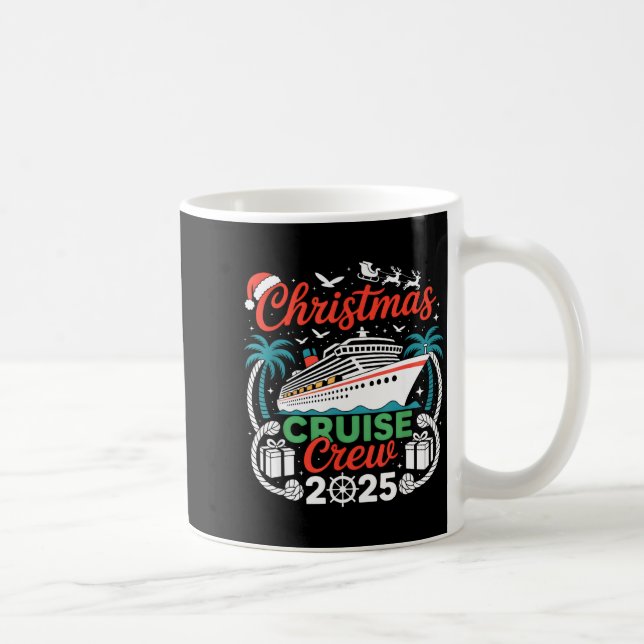 Christmas Cruise Crew 2025 Matching  Coffee Mug (Right)