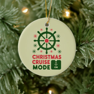 Christmas Cruise Mode On Ship Christmas 2024 Ceramic Tree Decoration
