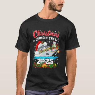 Christmas Cruisin Crew 2025 Matching Family Cruise T-Shirt