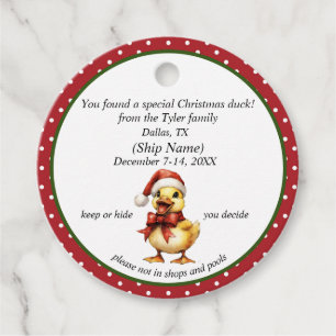 Christmas Cruising Duck Tags