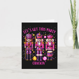 Christmas Crushing It Nutcracker - Funny Retro Ugl Card