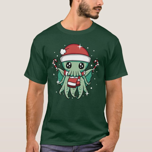 Christmas Cthulhu T-Shirt (Front)