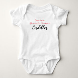 Christmas Cuddles Baby Bodysuit