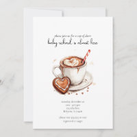 Christmas Cup of Cheer Baby Shower Invitation