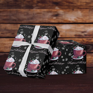 Christmas Cup of Hot Chocolate  Wrapping Paper