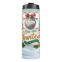 Christmas cup "You're Invited"