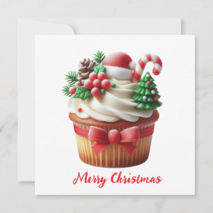 Christmas Cupcake Holiday Card