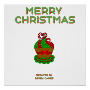 Christmas Cupcake Poster